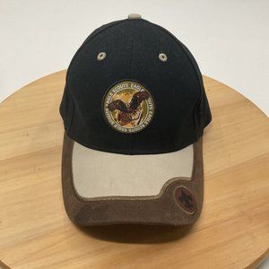 Vintage BSA Eagle Scout Hat, Black and Brown Adjustable Hat Baseball Cap EXC